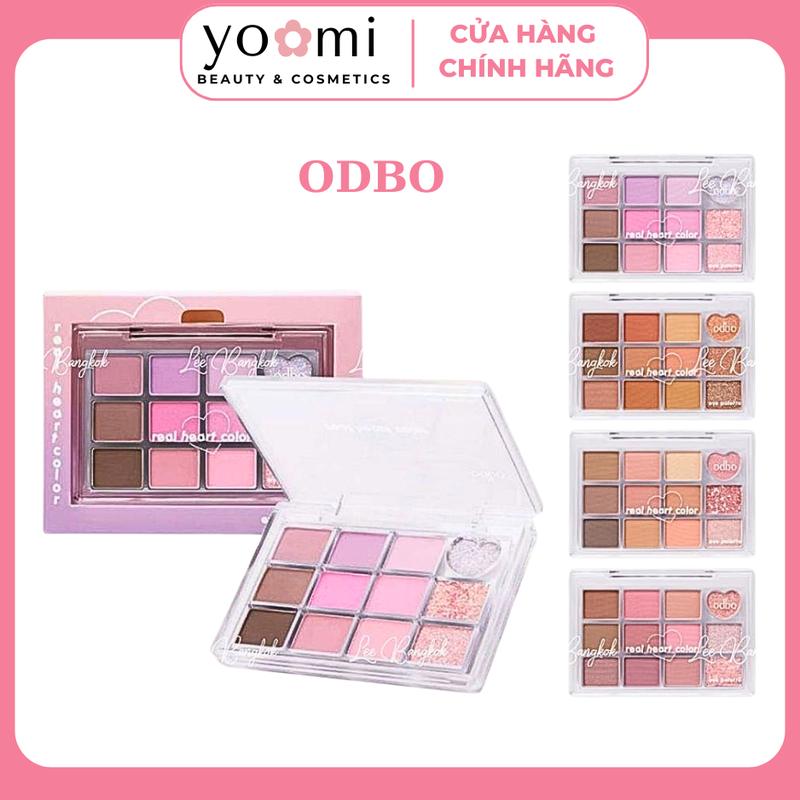 MUA 1 TANG 1 MUT MINI ODBO Bảng Màu Mắt 12 Ô Màu Real Heart ODBO Nội Địa Thái Lan Trái Tim Đa Dạng Tone Màu Lâu Trôi Trang Điểm Mỹ Phẩm Cosmetic Nữ Phấn Mắt bảng mắt phấn mắt phấn mắt bảng mắt crunch bảngmắt odbo 8 bảng mắt odbo