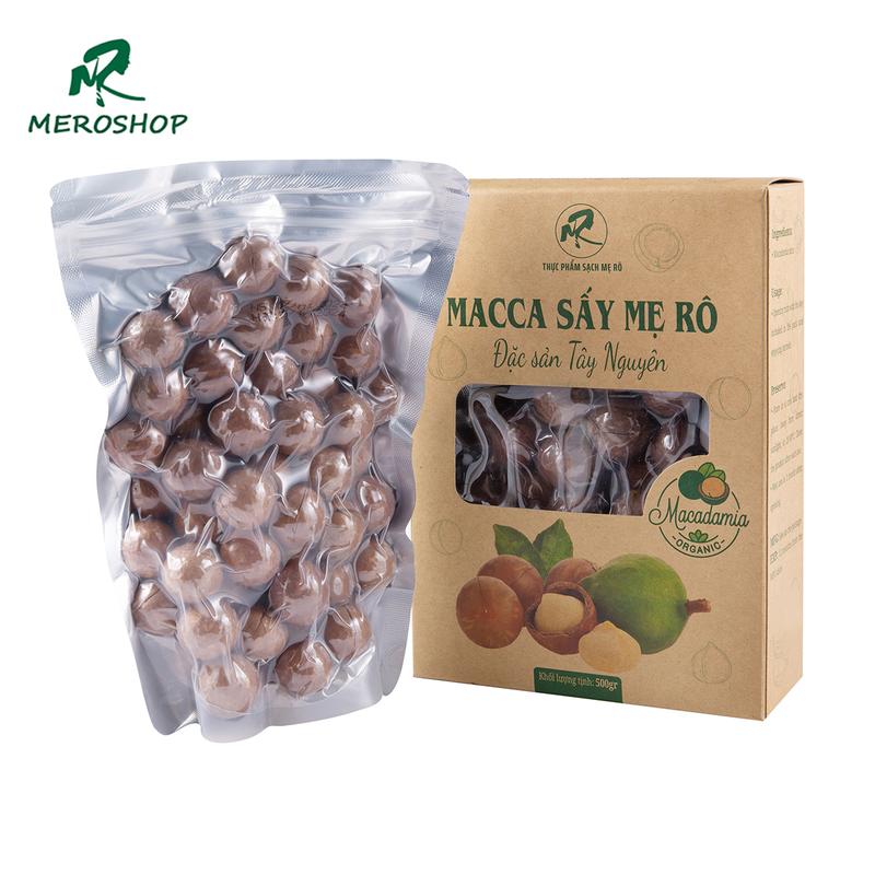  Combo 1Kg Hạt Macca  còn vỏ  sấy chín Mẹ Rô Có hồ sơ công bố Xuất hóa đơn công ty đầy đủ 