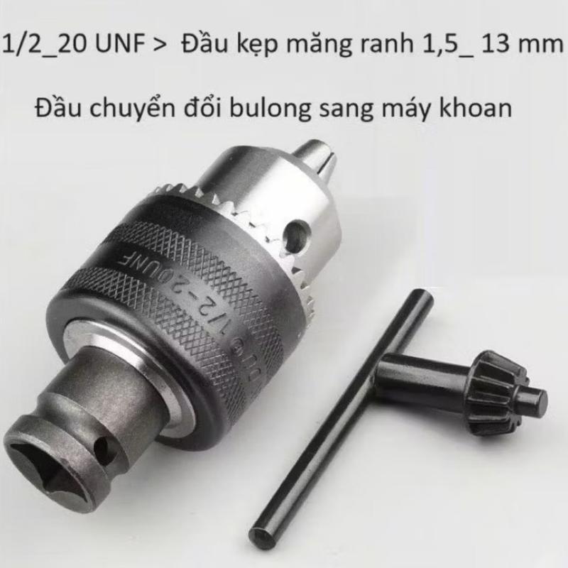 Đầu chuyển máy bulong sang máy khoan 13mm thiết kế bền bỉ an toàn Cao Cấp đầu thay mũi khoan đa năng