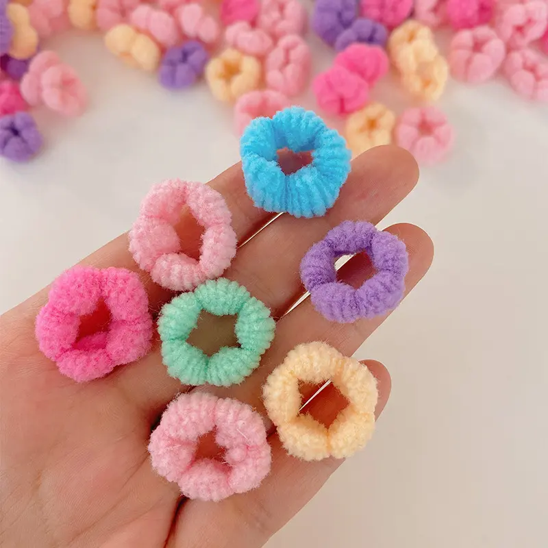 PK002- Hộp Chun Buộc Tóc Nhiều Màu 100 Chiếc Cho Bé 4