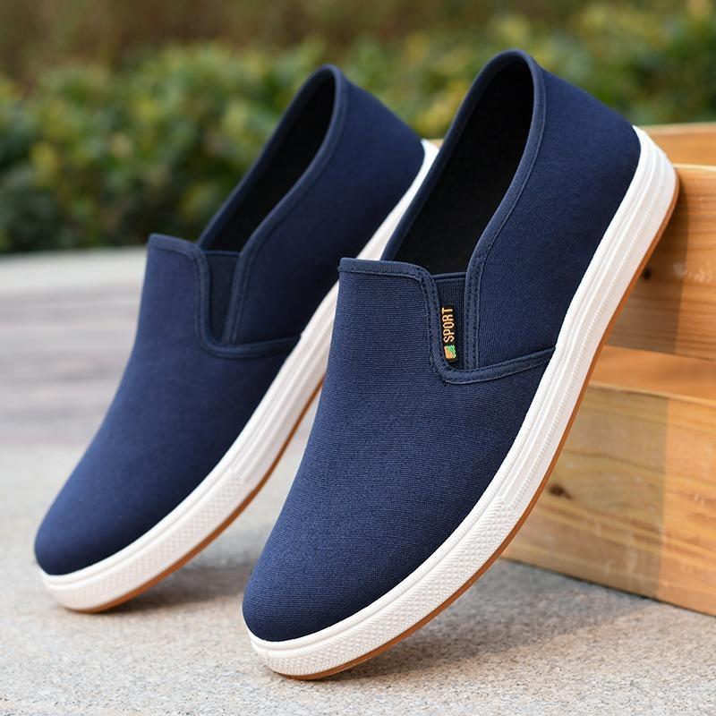Men Canvas Shoe Casual Sneaker for MenLight Slip-on Vulcanized Comfortable Male Flats Loafers New Black Trainers Zapatos Hombre 2