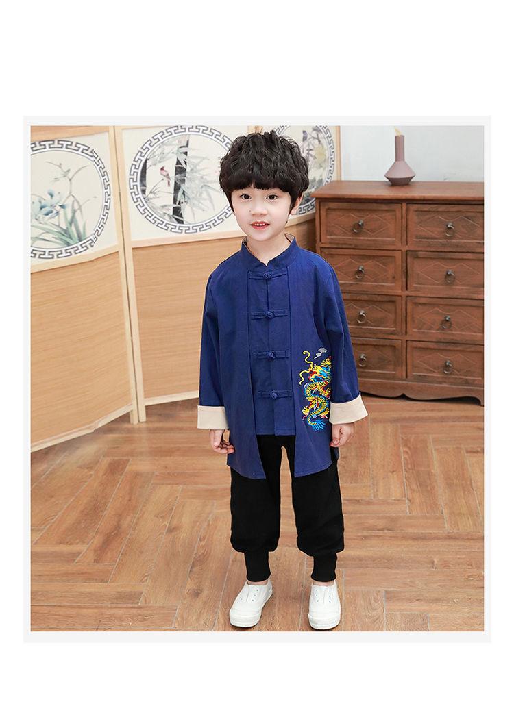 Product Introduction of Quần Áo Truyền Thống Trung Quốc Hanfu, Dành Cho Bé Trai, Trang Phục Cổ Xưa Cho Trẻ Em, Quần Áo Bậc Thầy Phong Cách Trung Quốc, Nhà Tu Nhỏ Bộ Đồ Cổ Điển Trung Quốc, Thích Hợp Cho Biểu Diễn Sân Khấu, Bộ Sưu Tập Năm 2024 9