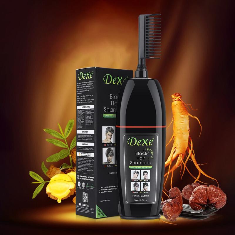 Dầu gội phủ bạc Dexe nhuộm đen tóc bạc trong 10 phút 2
