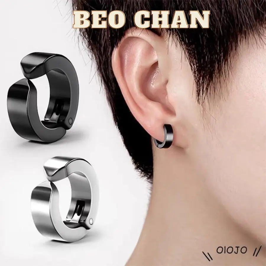 Khuyên Tai Giả, Khuyên Kẹp Vành Tai Nam Nữ Không Cần Bấm Lỗ (1 Chiếc) Beo Chan