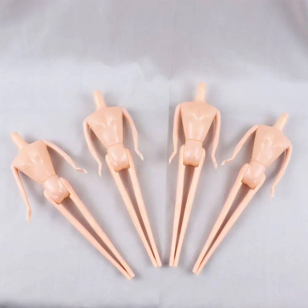 Dollhouse Multi-Joint Doll Nude Body White Pink Rotatable Movable Joints Doll Colorful Light Skin Move Doll Toys Girl Toy