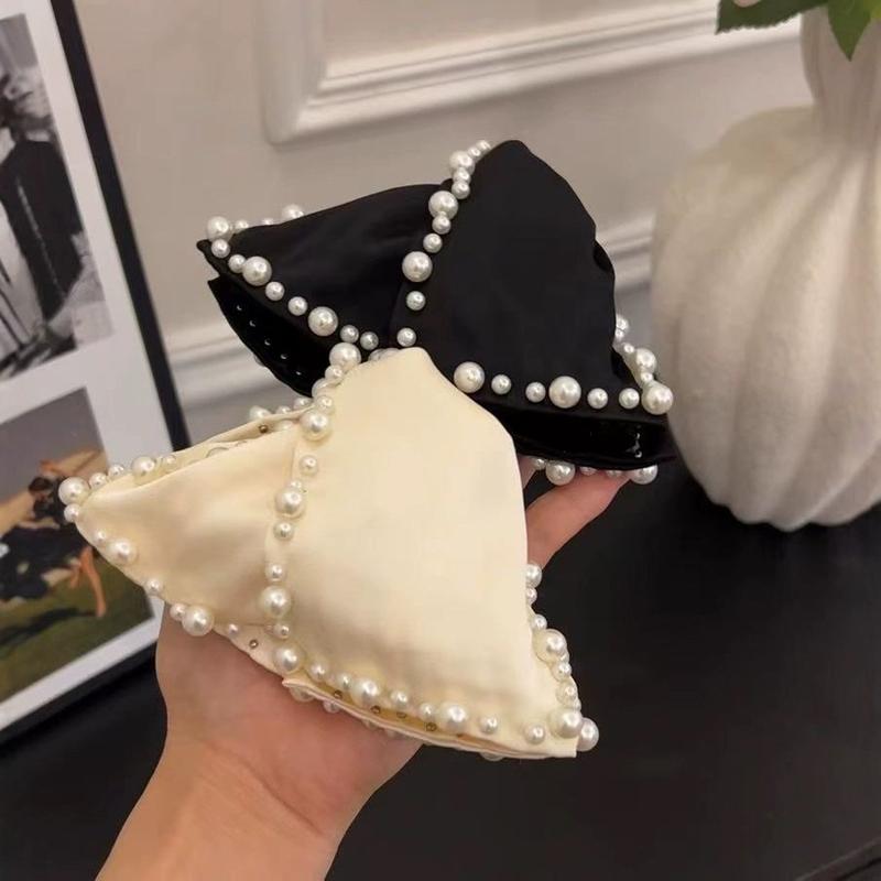 Kẹp Tóc Cá Mập Phong Cách Hepburn Thanh Lịch Và Tinh Tế Đính Cườm Dễ Phối Đồ Thời Trang Tinh Tế Độc Đáo Cao Cấp Giá Cả Phải Chăng Dành Cho Nữ