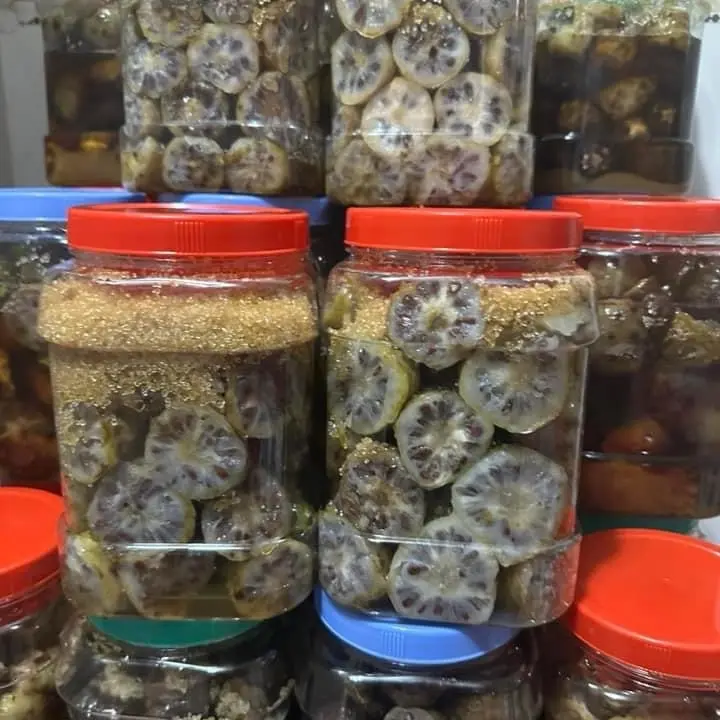Hủ nhàu ngâm đường cát vàng mật mía, hủ 2kg, chính hiệu Nhàu Núi Thất Sơn An Giang đóng hủ, vận chuyển không bị rỉ nước, đảm bảo chất lượng 4