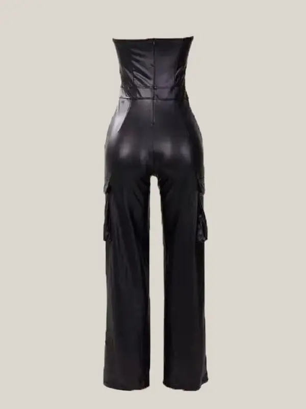Women's Solid Color    Jumpsuit, Fashion Casual   Jumpsuit for Daily Outdoor Wear, Ladies Clothes for All Seasons 1