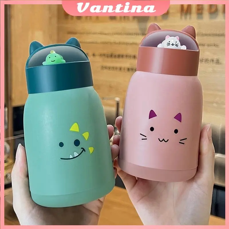 BOTOL MINUM KACA 360ML BOTOL MINUM ANAK KARAKTER LUCU BOTOL MINUM TERMOS BPA FREE 0
