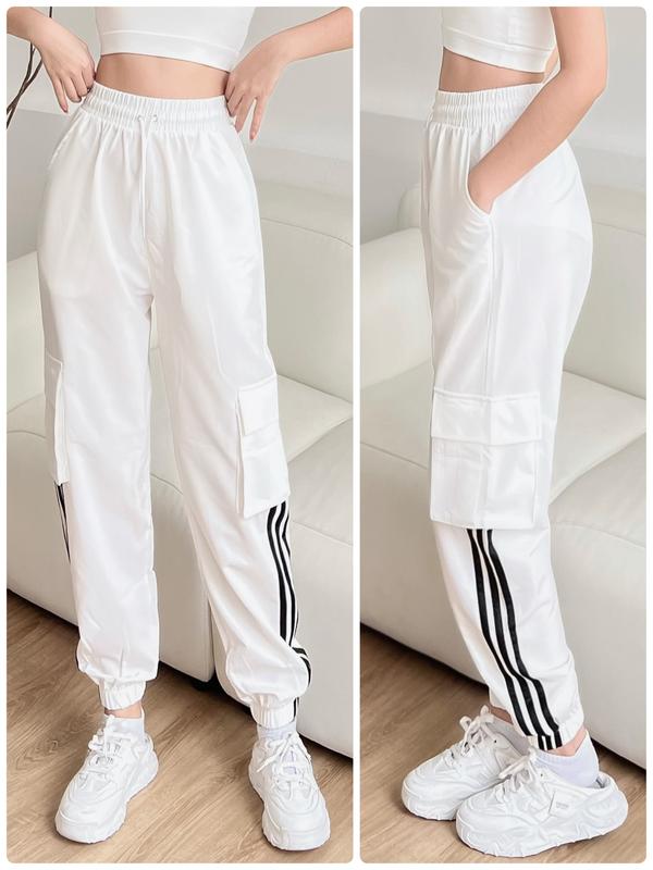 Quần Jogger Tập Gym Nữ Túi Hộp 3 Sọc Hot Hit thể 3