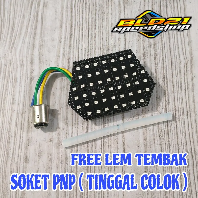 Lampu Stoplamp Running Motor Yamaha Mio Gear 125 8Mode Auto, Mode Rem Diam (Manteng) Motorcycle 3