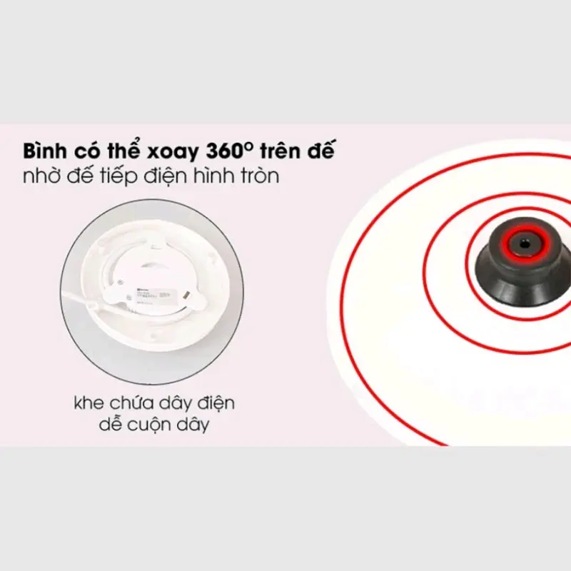 ấm đun nước siêu tốc 2 lớp cuckoo  công suất lớn tết kiệm điện 2,5L Ấm Siêu Tốc Đun Siêu Tốc Bình Đun Nước 4