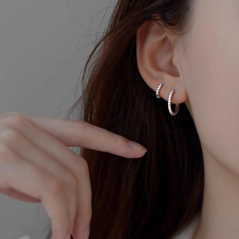 Product Introduction of Hoa tai mạ vàng 18k, bán chạy, có kích thước 6 / 8 / 10mm, có khóa, thiết kế dải, đồ trang sức dưới nước, phụ kiện 4