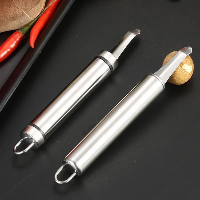 Dụng Cụ Bóc Vỏ Và Tách Lõi Tôm, Đa Chức Năng, Làm Bằng Thép Không Gỉ, Thích Hợp Cho Longan Và Liti, Cầm Tay, S2S3 7