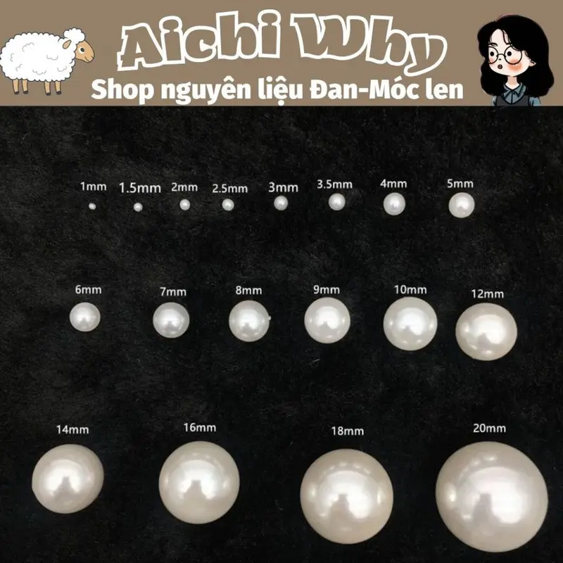 Hạt ngọc làm đồ handmade, nhụy hoa (gói 20 hạt) 0