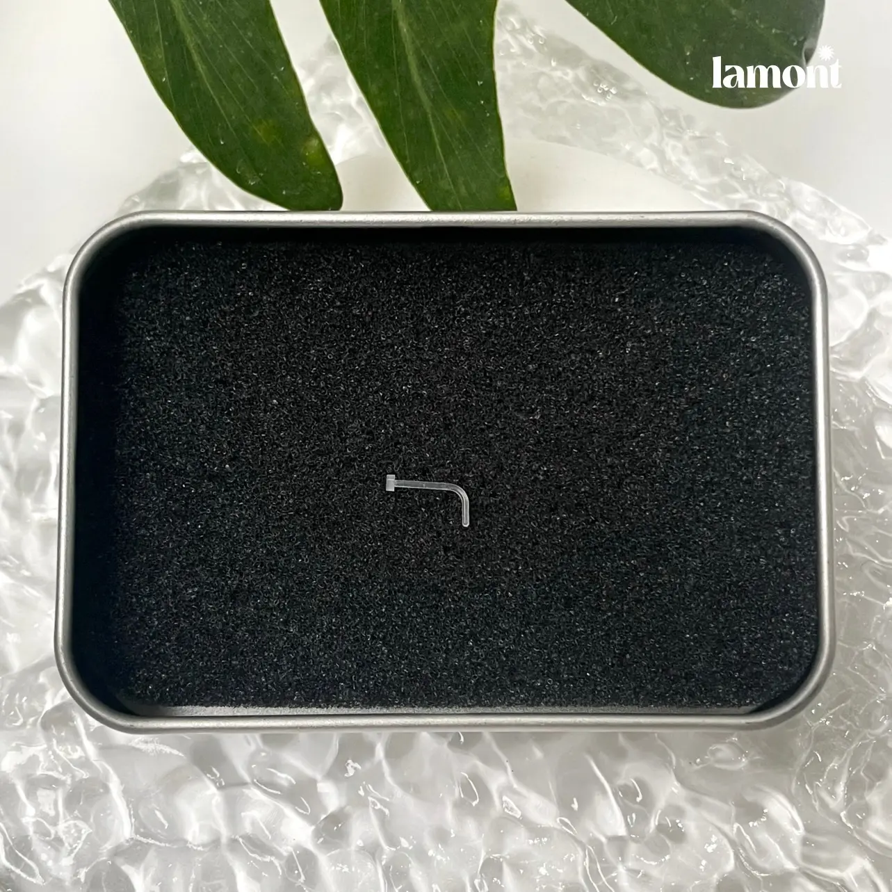 Khuyên Mũi Silicon Trong Suốt Chữ L • Lamontshop