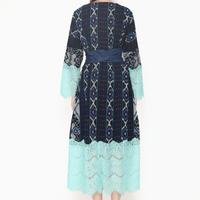 Gambar Batik Etniq Craft Dinar Long Dress Tenun Brokat Obi Set Masker-Navy - M dari Batik Etniq Craft Kota Bekasi 3 Tokopedia