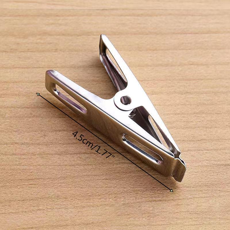 Kẹp Quần Áo Bằng Thép Không Gỉ, 40 Cái, Kẹp Quần Áo Bằng Kim Loại, Kẹp Giặt, Khăn Tắm, Tất, Ghim, Móc Treo 3