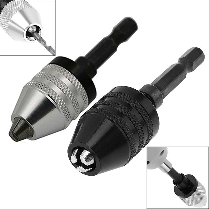Đầu kẹp mũi khoan 0.3-6.5mm , Đầu chuyển đổi máy khoan chuôi lục giác
