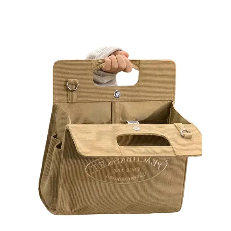 Túi Vải Nhung Dung Tích Lớn, Túi Tote Hàn Quốc Thời Trang Mới, Túi Đeo Chéo Một Bên Vai Đa Năng, Túi Xách Cơ Thể Bag Nữ Chữ Nhật Hình Chữ Nhật