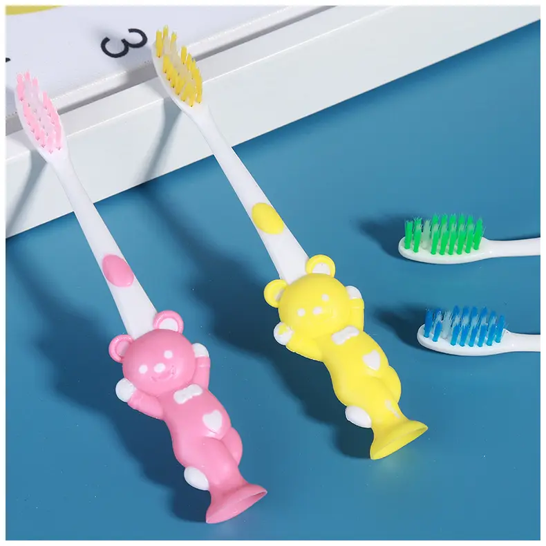 Set 4 Bàn chải đánh răng trẻ em lông mềm, siêu mịn chăm sóc răng miệng cho bé từ 1-10 tuổi, giúp bé vệ sinh răng miệng sạch sẽ 2