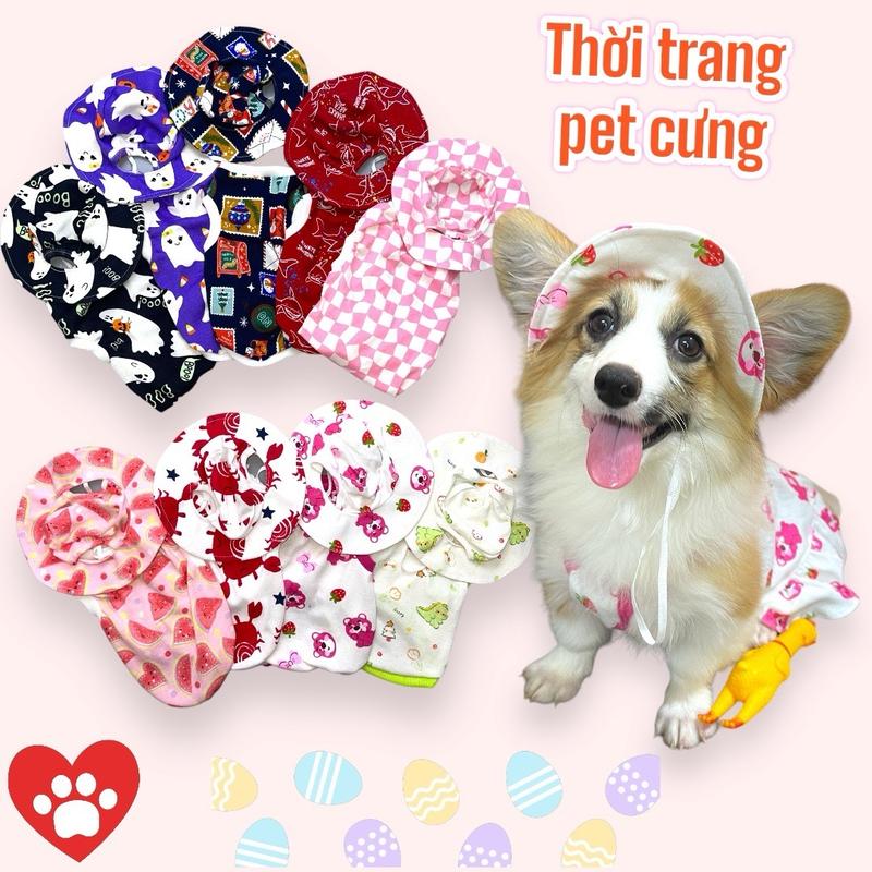 COMBO ÁO NÓN HOẶC VÁY NÓN CHO CHÓ MÈO CHẤT COTTON