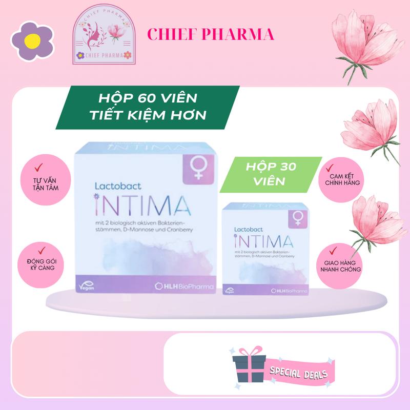 [CHÍNH HÃNG] Viên uống Lactobact Intima của Đức hỗ trợ bổ sung men vi sinh cho phụ nữ men vi sinh nhã lê