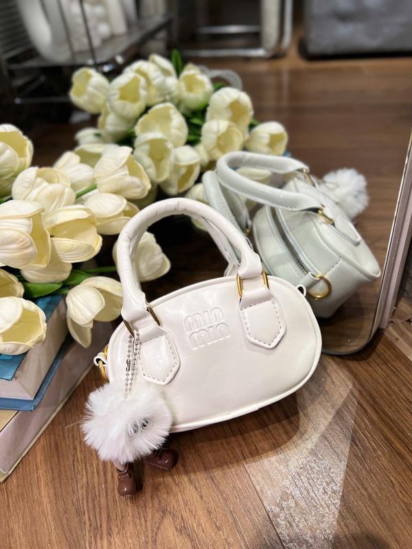 Túi Xách Tay Đeo Chéo Mini Cute Dễ Thương MinMin Tặng Kèm Gấu - Kem, Bag Nữ 6