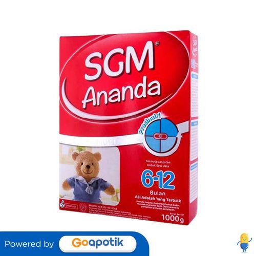 Gambar SGM ANANDA PRESINUTRI USIA 6-12 BULAN 1000 GRAM BOX dari Apotek Soya Denpasar by GoApotik Kota Denpasar Tokopedia