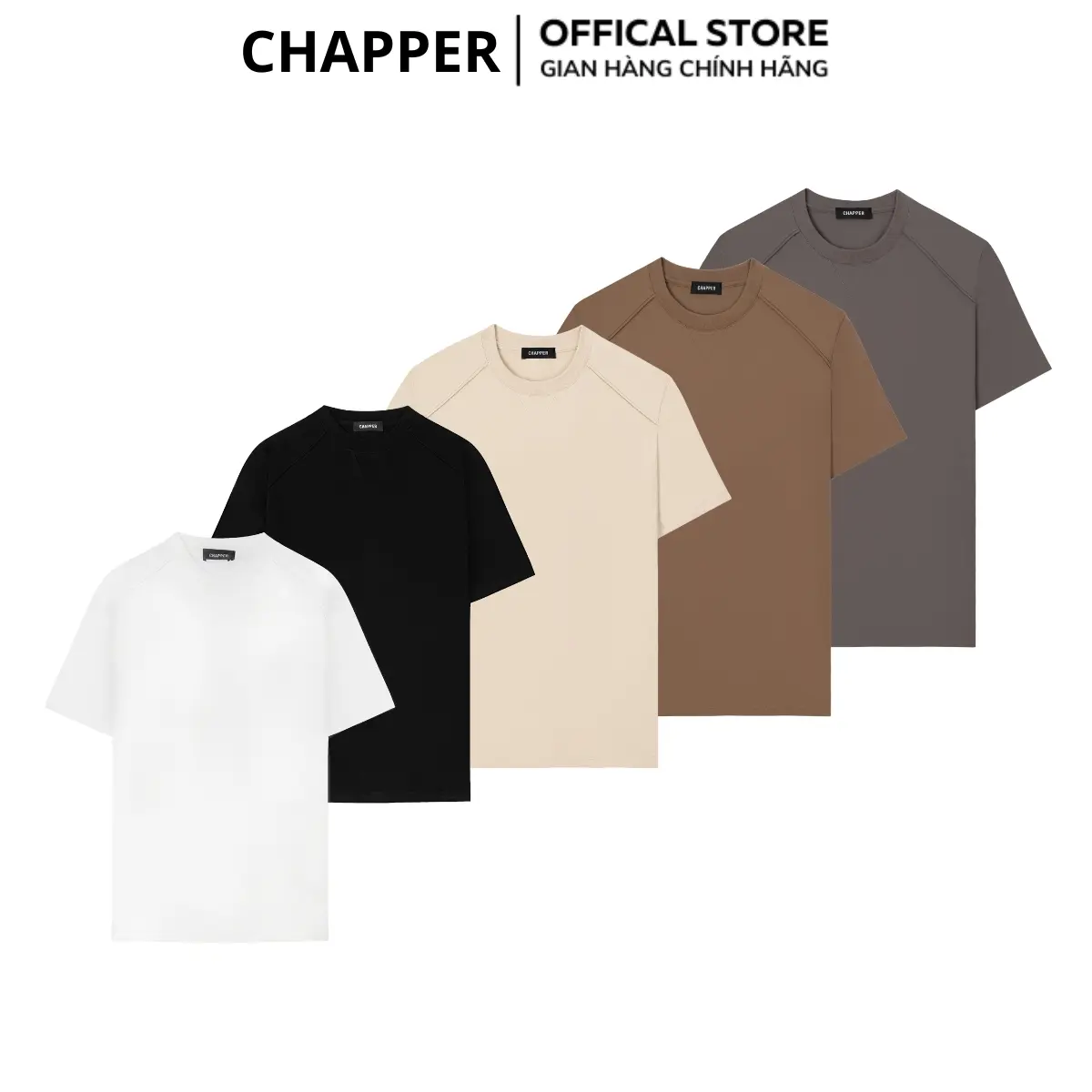 Áo thun nam nữ cổ tròn CHAPPER form Regular, vải cotton 260gsm thoáng mát - APCP006 Menswear