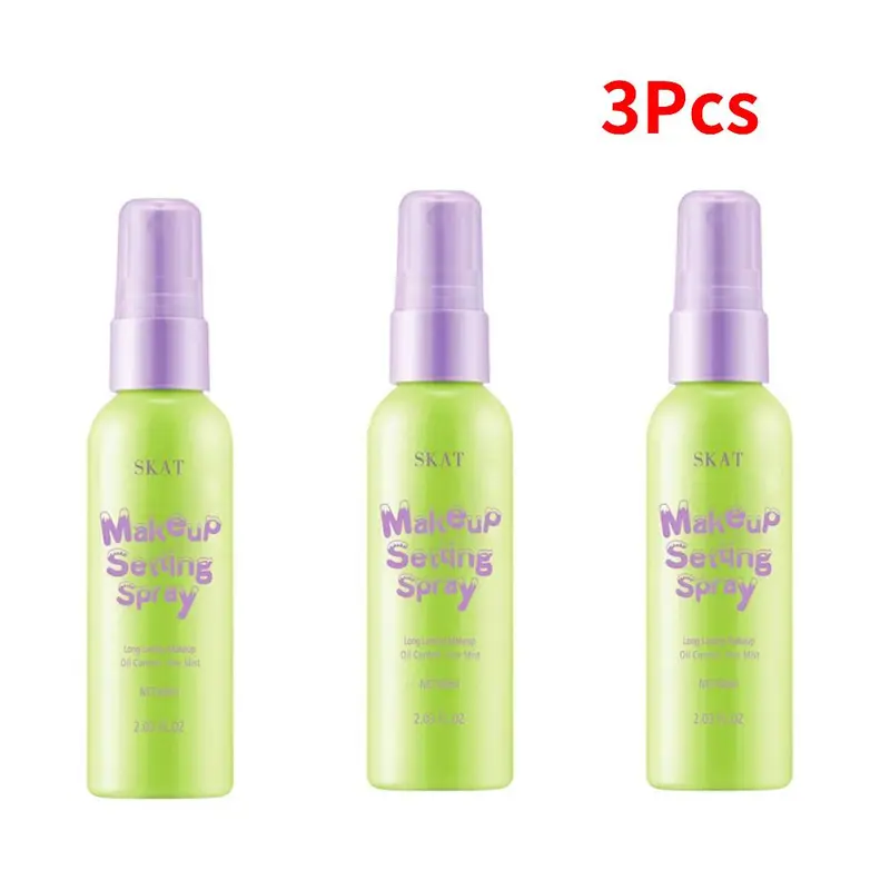 60ml Makeup Setting Spray Anti Noda, Anti Keringat, Makeup Tahan Lama, Matte, Melembabkan, Facial Mist, Setting Spray, Pembentukan Film Cepat, Cepat Menyegarkan, Finishing Spray, Menyegarkan, Tidak Lengket, Semprotan Pengunci Makeup yang Sangat Kuat 12 0