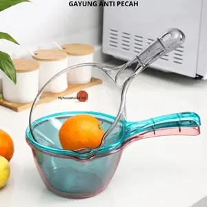 Gayung Mandi Transparant Transparan Bening Anti Pecah Wadah Mutltifungsi Gayung Mandi Transparan Aesthetic