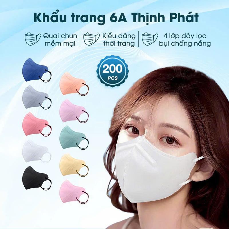 200 CÁI KHẨU TRANG 6A THỊNH PHÁT, CHỐNG NẮNG, TIA UV CHÍNH HÃNG 0
