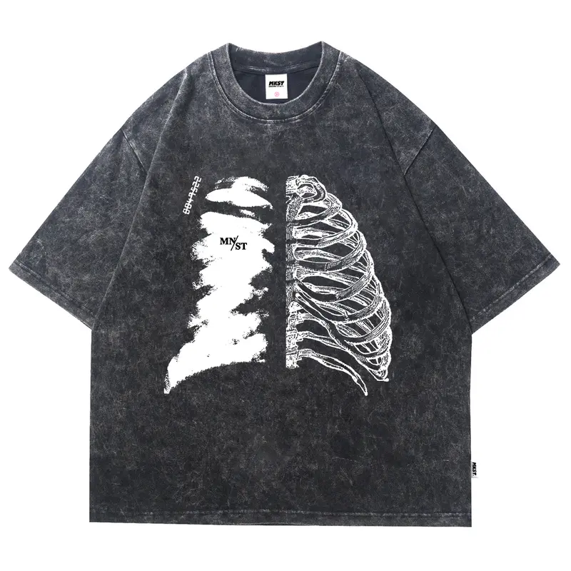 Mnst T-Shirt Oversize Washed Bone 0