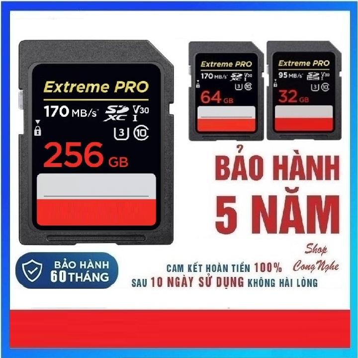  Thẻ nhớ SD Pro 32G 64G 128G 256G tốc độ cao cho máy ảnh 