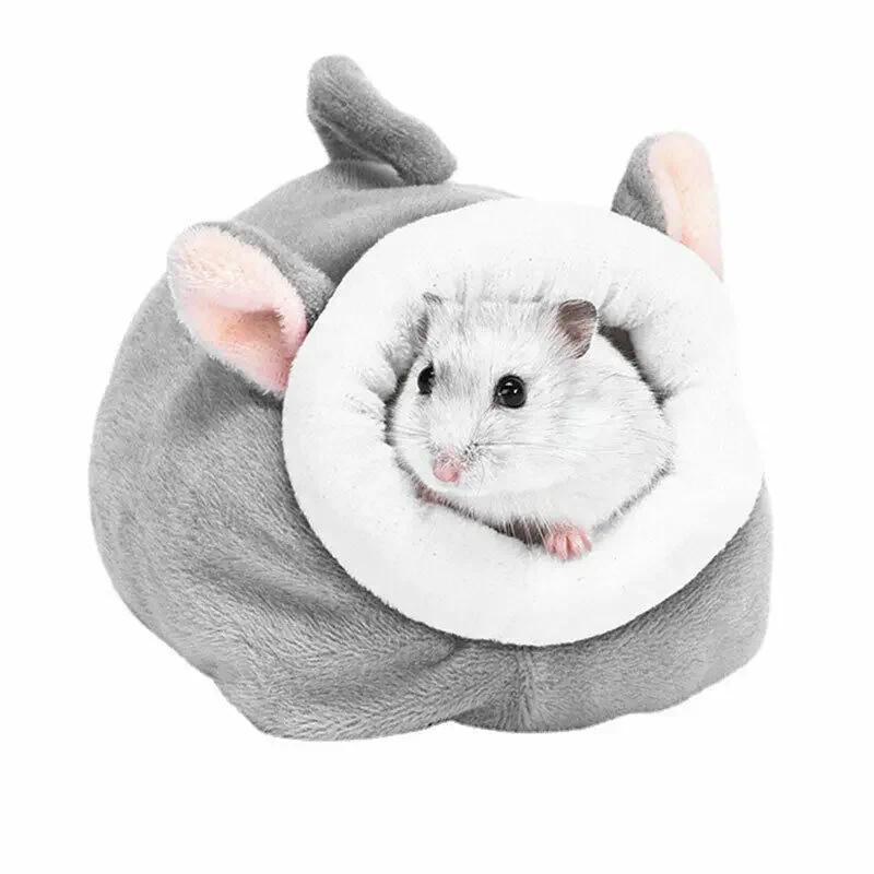 Product Introduction of Soft Plush Winter Warm Cute Hamster Cotton House Small Animal Nest Guinea Pig Squirrel Mice Rat Sleepping Bed Keep Warm Nest 5