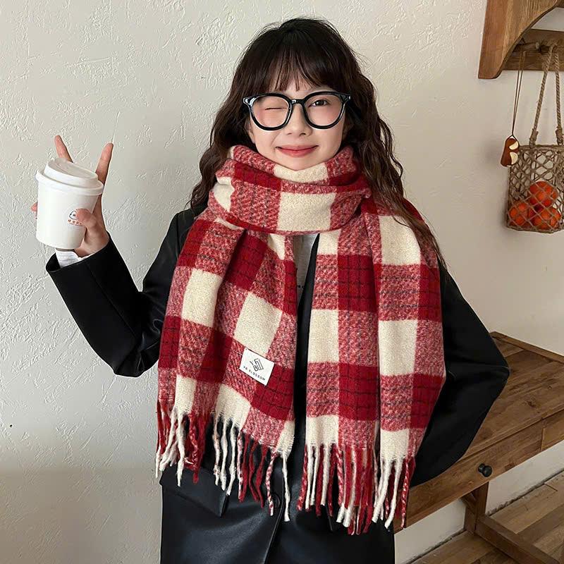 Khăn Quàng Cổ Noel ReTo Vintage K199 Phong Cách Ấm Áp Nam Nữ - Women