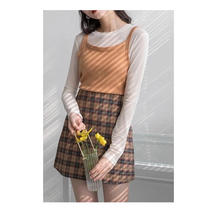 Long Sleeve Transparant Tulle Blouse 2064 2