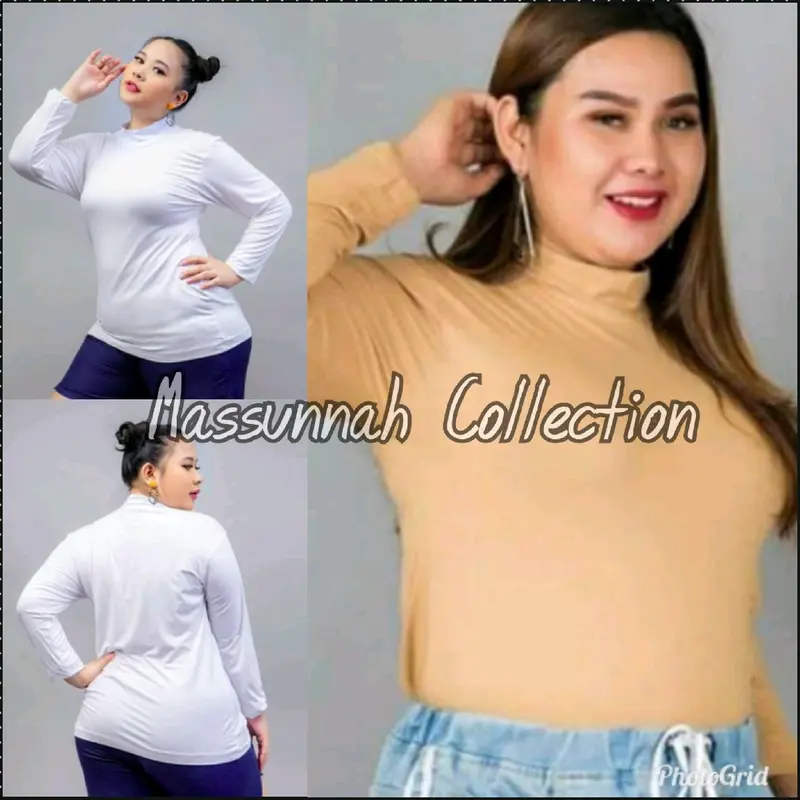 Promo Baju Manset Atasan Jumbo//baju manset bahan spandek//baju atasan wanita dalaman kebaya garnigan 1