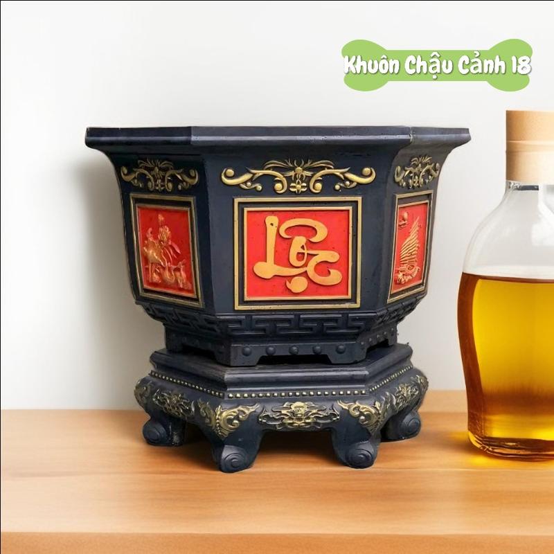 Khuôn Đúc Chậu Lục Giác 60 Cao 45 Nhựa ABS Siêu Bền