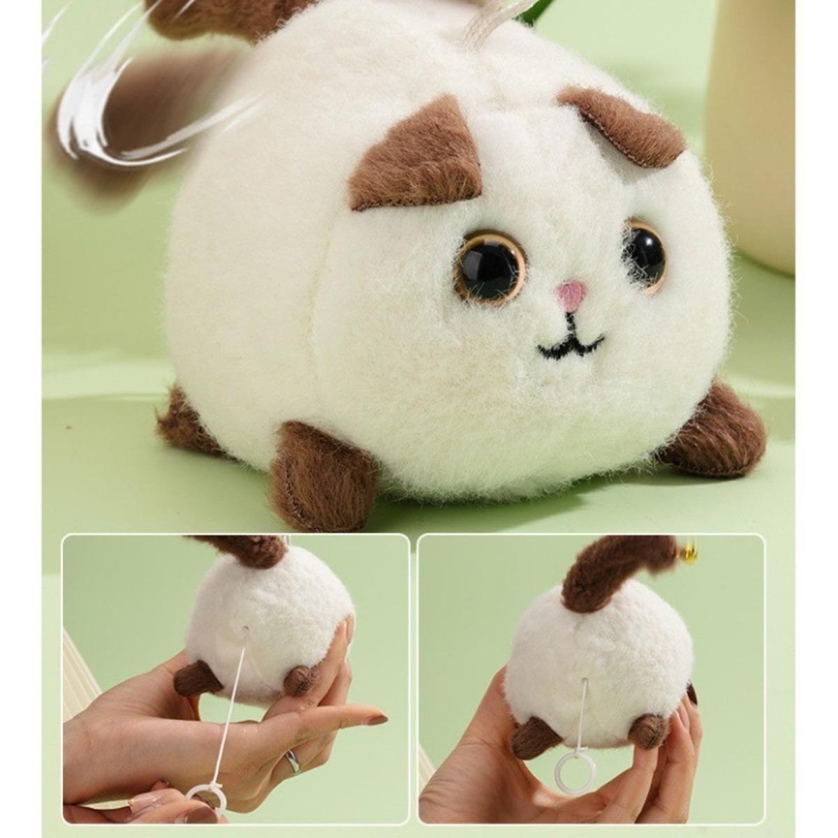 Anak Kucing Bergoyang Tali Tarik Boneka Mainan Gantungan Kunci Mewah Anak Lucu Lucu Hadiah Anak Liontin Ransel Anak Kucing Bergoyang Tali Tarik Boneka Mainan Gantungan Kunci Mewah Anak Lucu Lucu Hadiah Anak Liontin Ransel