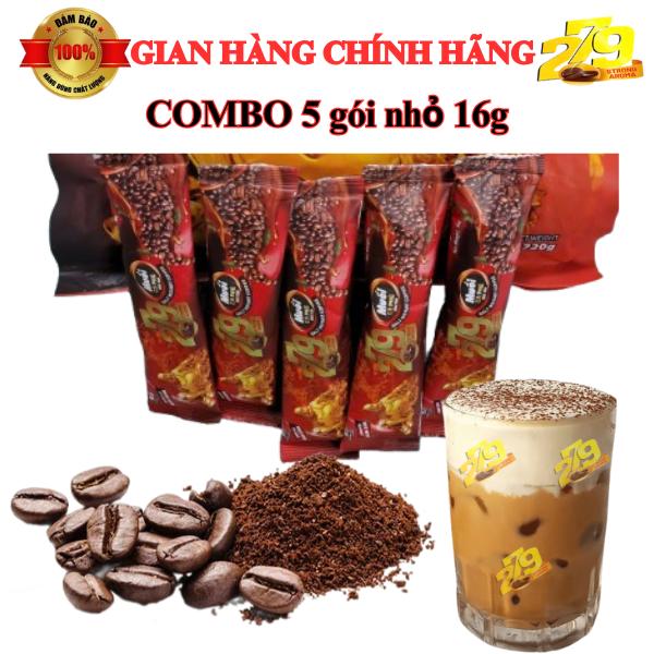[COMBO 5 GÓI NHỎ 16GAM] Cà Phê Muối 279 - Hương vị đặc biệt thơm ngon 5