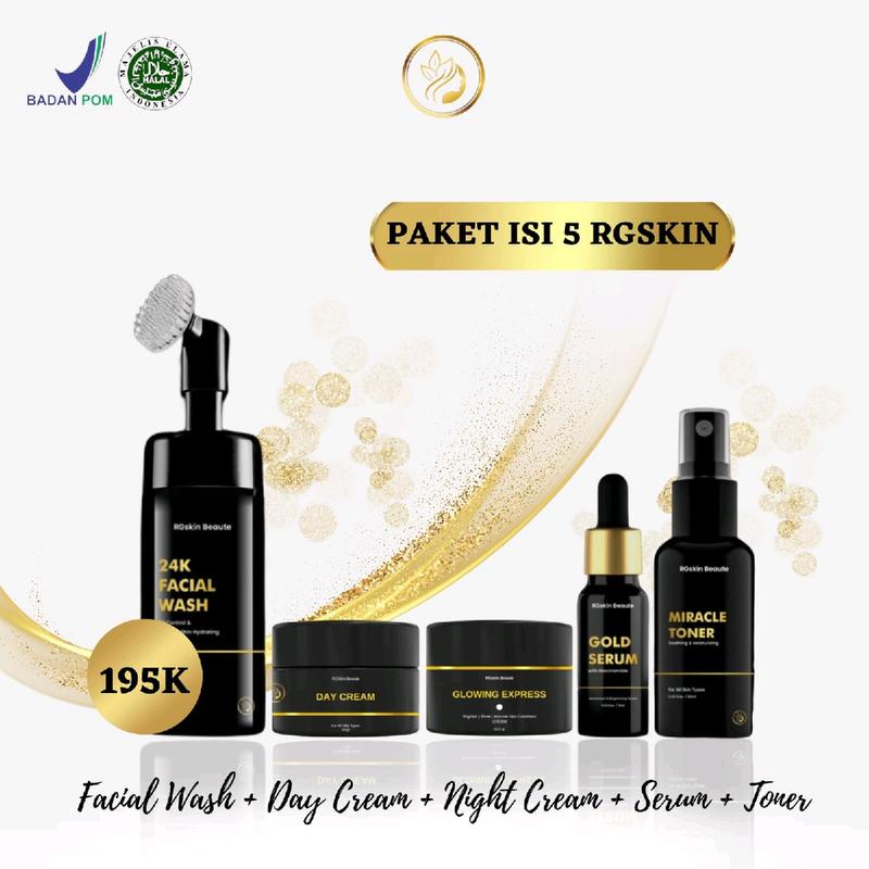 RG SKIN GLOWING EXPRESS BEAUTY Facial Mencerahkan Wajah Melembutkan Perawatan Memudarkan Memutihkan Muka 2