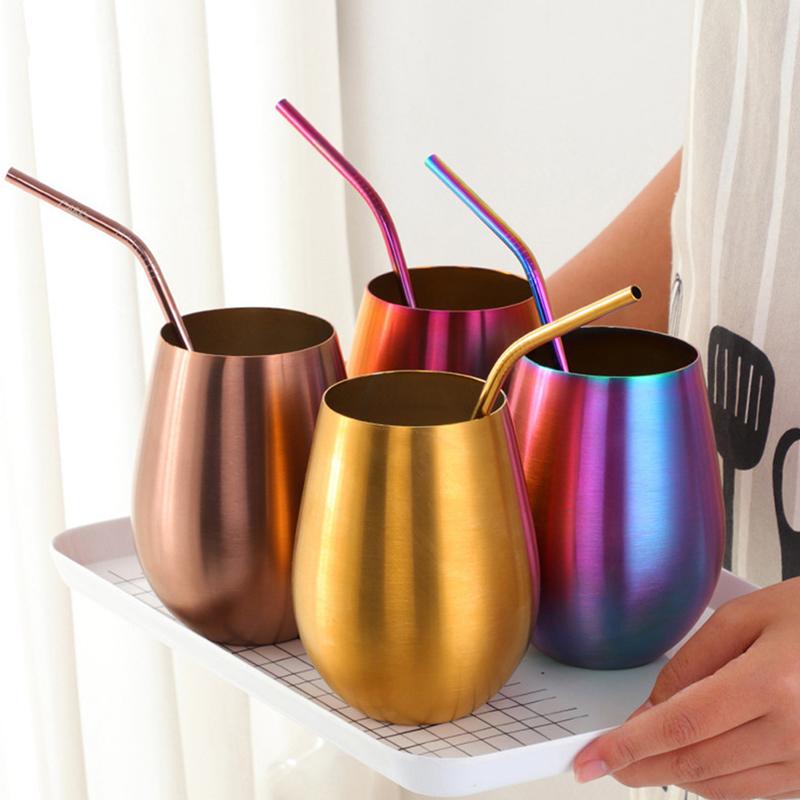 Product Introduction of 500ml Stainless Steel Beer  Rose Gold Beer Tumbler Cocktail Juice Milk Cup Drinking Mug for Bar Outdoor Drinkware 17
