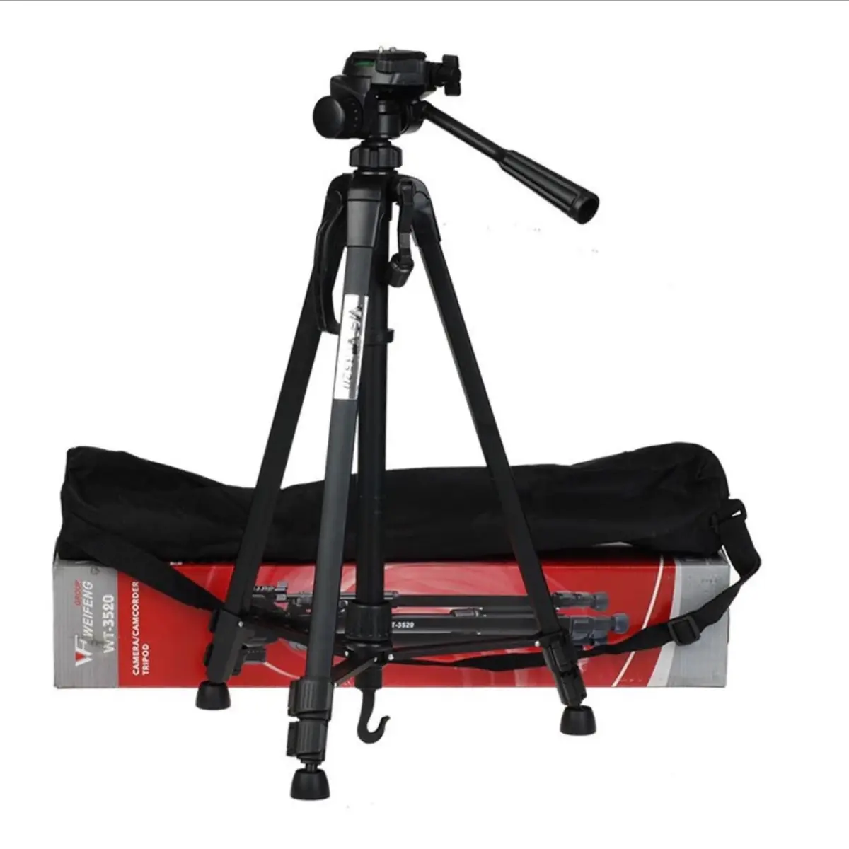 Tripod điện thoại Chân máy ảnh Weifeng-3520 khung nhôm cao cấp có túi đeo tặng kèm kẹp điện thoại
