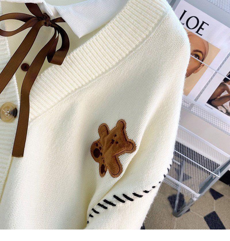 Product Introduction of Áo Cardigan Len, Quần Áo Nữ, Dáng Rộng Vừa Vặn, Phong Cách Nhẹ Nhàng, Áo Dệt Kim, Hàng Mới Về Đầu Xuân 2024 5