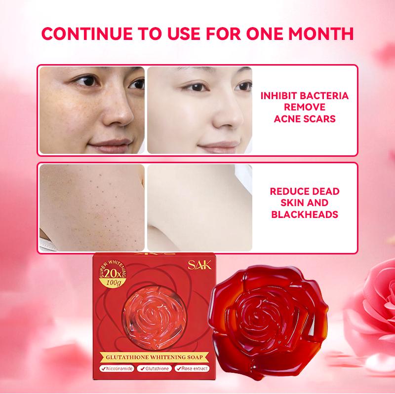 hikari glutathione before and after Buy Abebi White Gluta Rose Gold 24k Super Lightening Soap main image 0