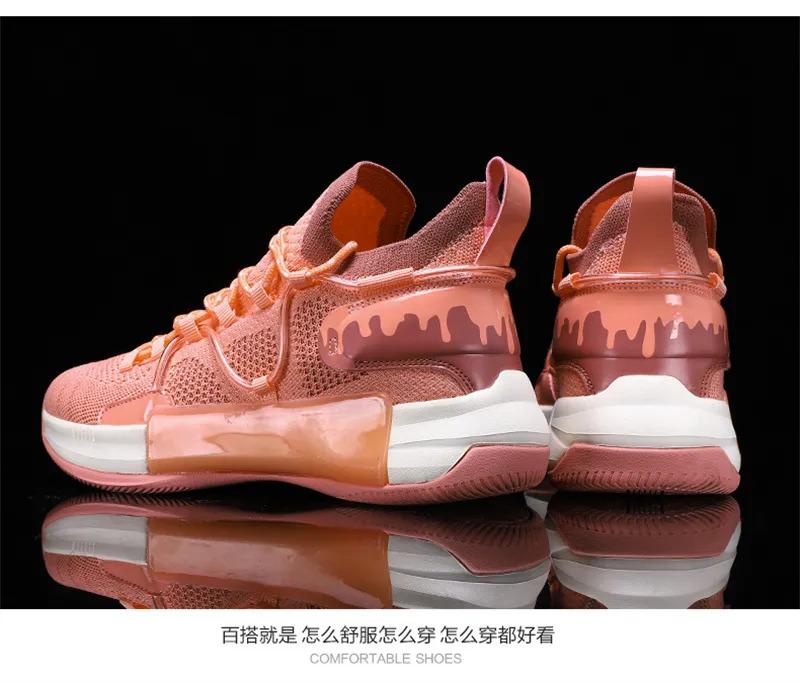 Product Introduction of Basketball shoes for men breathable sports shoes High Tops Women basketball sneakers athletics basket shoes outdoor male sneakers non-slip running shoes size 36-45 47