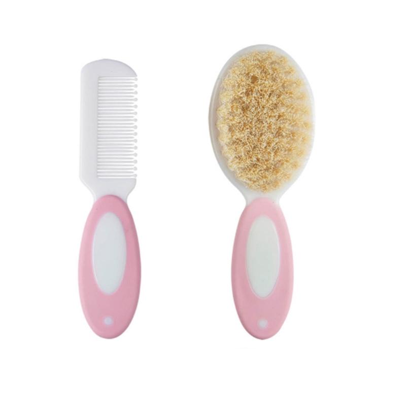 Product Introduction of Baby Hairbrush Comb Newborn Infant Toddlers Soft Hair Brush Head Massager Set Baby Kids Hair Care 4