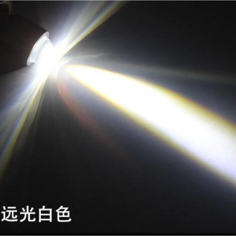 Đèn led bi cầu H4 MAX sáng cod vàng  pha trắng 2